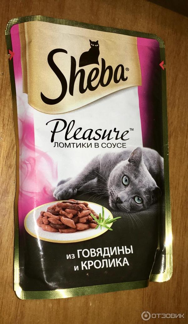 Корм для кошек Sheba Pleasure из говядины и кролика фото