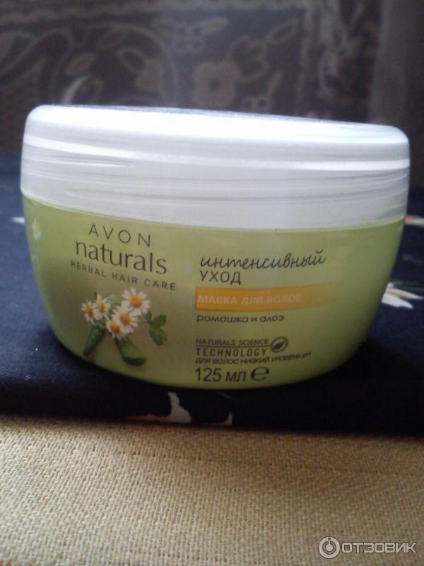 Маска для волос Avon Naturals Интенсивный уход. Ромашка и алоэ фото