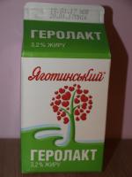 Продукт кисломолочный питьевой Яготинський "Геролакт" 3,2% фото