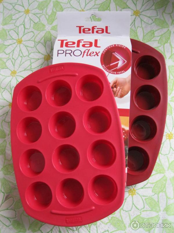 Силиконовая форма для выпечки маффинов и кексов Tefal фото