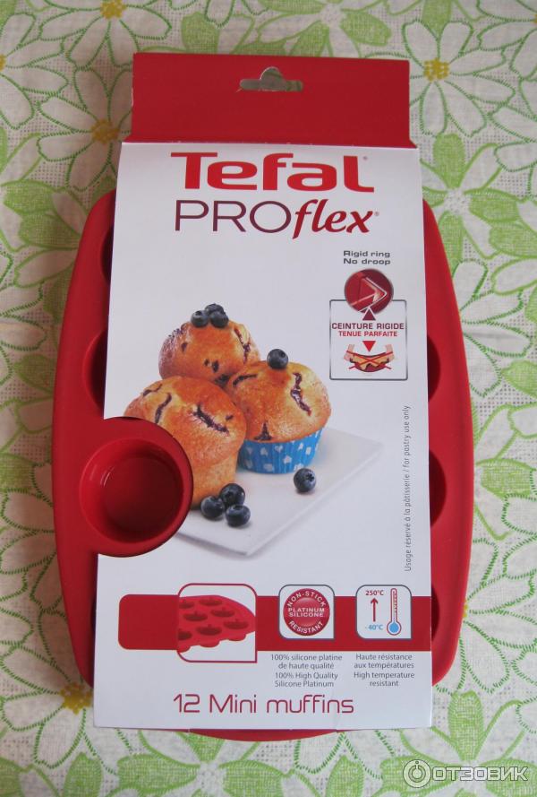 Силиконовая форма для выпечки маффинов и кексов Tefal фото