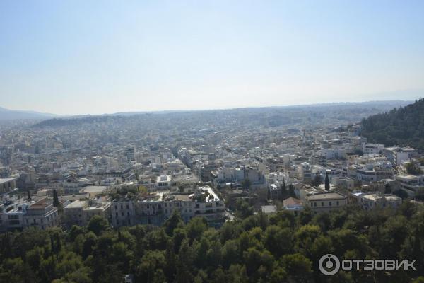 вид на город из Акрополя