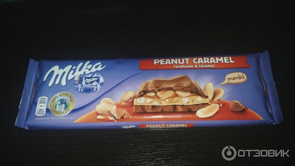 Шоколад Milka PEANUT CARAMEL фото