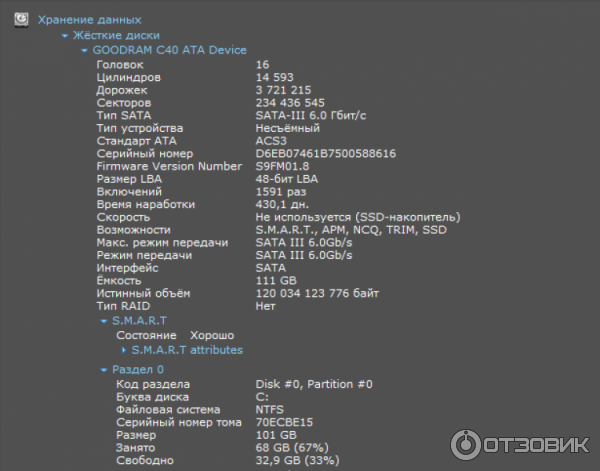 Твердотельный накопитель SSD 2.5' 120GB Goodram C40 SATA III фото