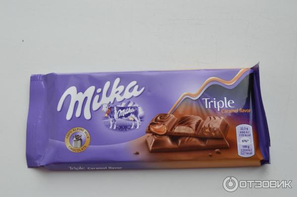 Молочный шоколад Milka Triple