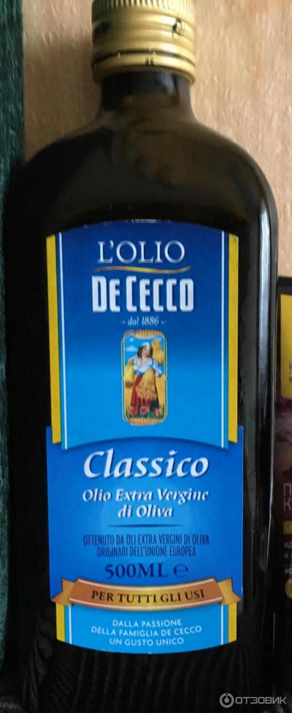 Нерафинированное оливковое масло De Cecco Olio Extra Vergine di oliva Classico фото