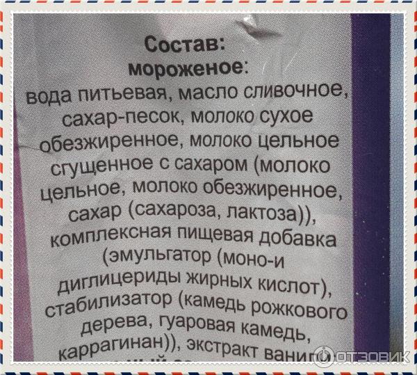 Пломбир ванильный с фруктово-ягодным черно-смородиновым наполнителем Ростовчанка Калинов мост фото