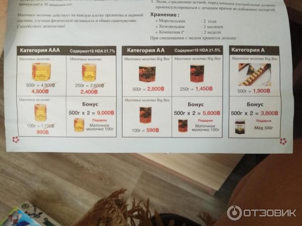 Пчелиное маточное молочко Fresh Royal Jelly Thepprasit фото