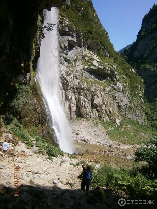 Гегский водопад (Абхазия, Гудаутский район) фото