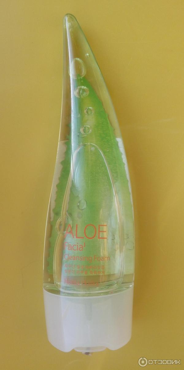 Очищающая пенка для умывания Holika Holika Aloe Cleansing Foam с алоэ фото