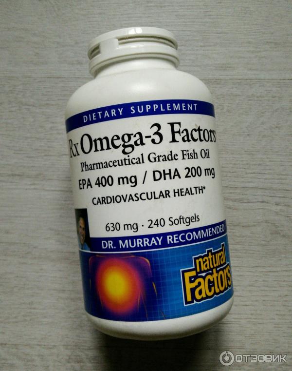 Рыбий жир Natural Factors RxOmega-3 Factors фото