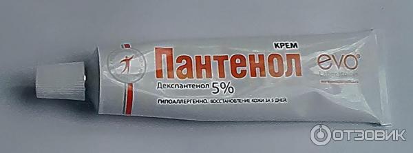 Тюбик крема Пантенол Evo.