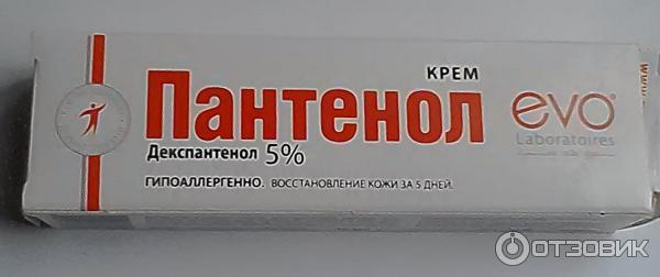 Упаковка крема Пантенол Evo.