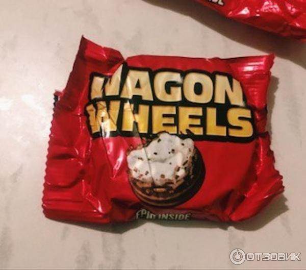 Печенье Wagon Wheels с суфле и джемом фото