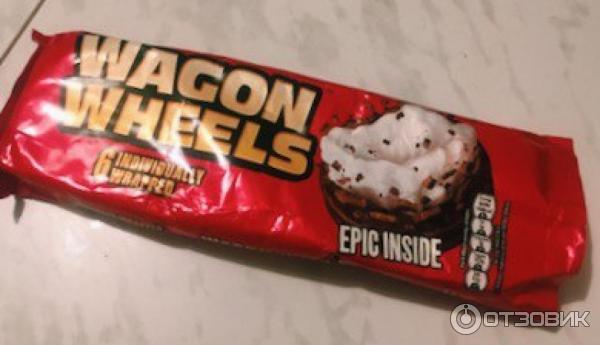 Печенье Wagon Wheels с суфле и джемом фото