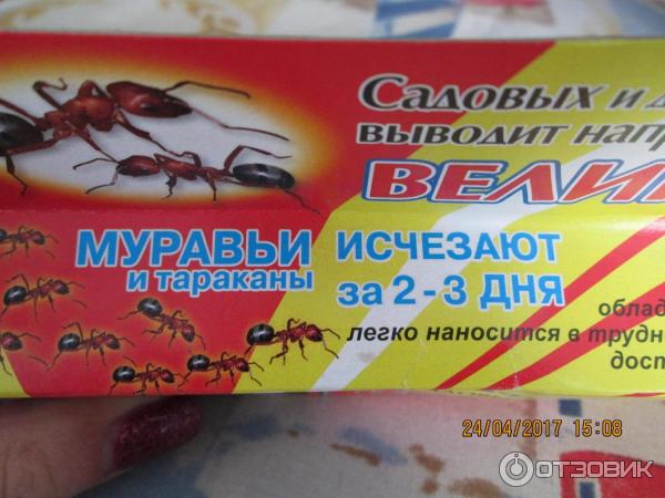Гель против тараканов и муравьев Великий воин фото