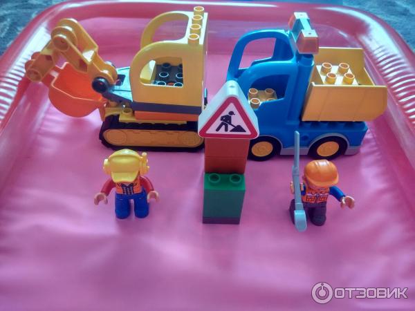 Конструктор Lego Duplo Грузовик и гусеничный экскаватор 10812 фото