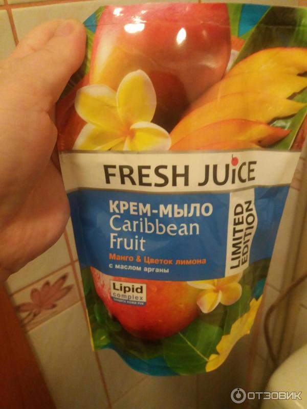 Крем-мыло Fresh Juice Манго и Цветок лимона с маслом арганы фото