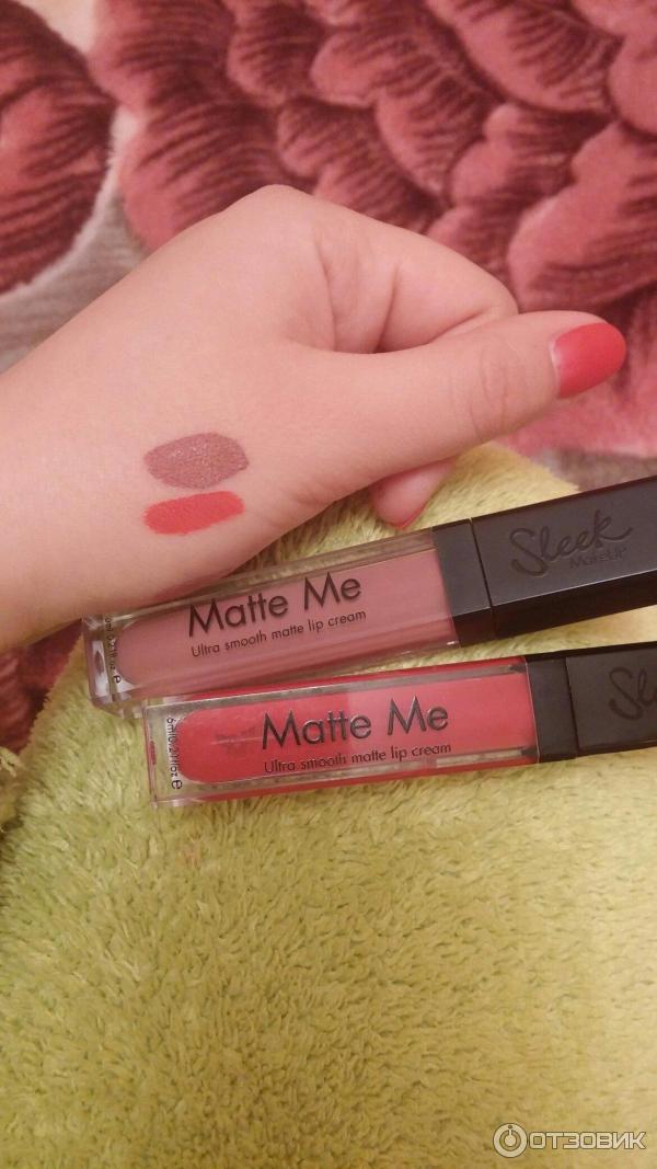 Кремовая помада Sleek Matte Me Ultra Smooth matte lip cream фото