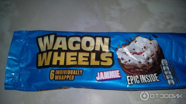 Печенье Wagon Wheels с суфле и джемом фото