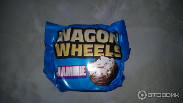 Печенье Wagon Wheels с суфле и джемом фото