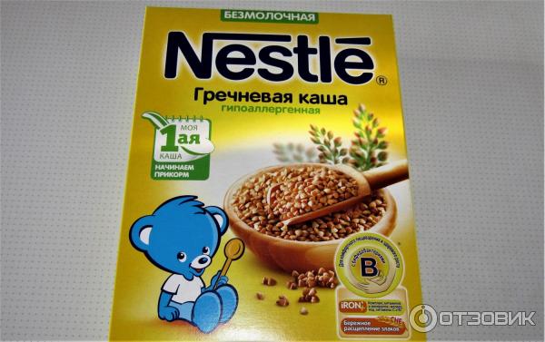 Гречневая каша Nestle безмолочная низкоаллергенная фото