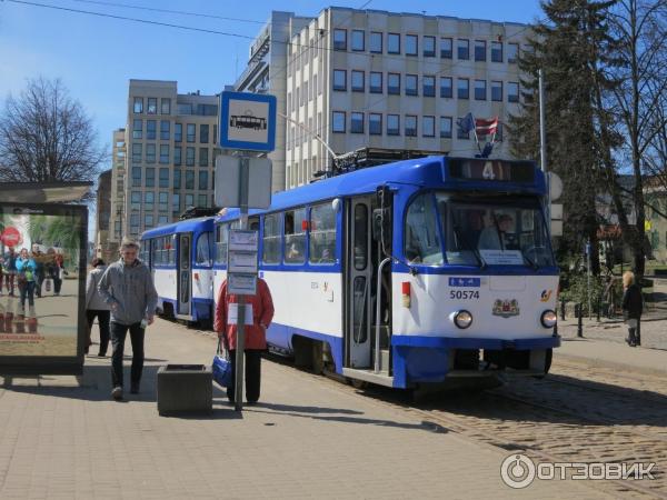 Общественный транспорт в Риге (Латвия) фото