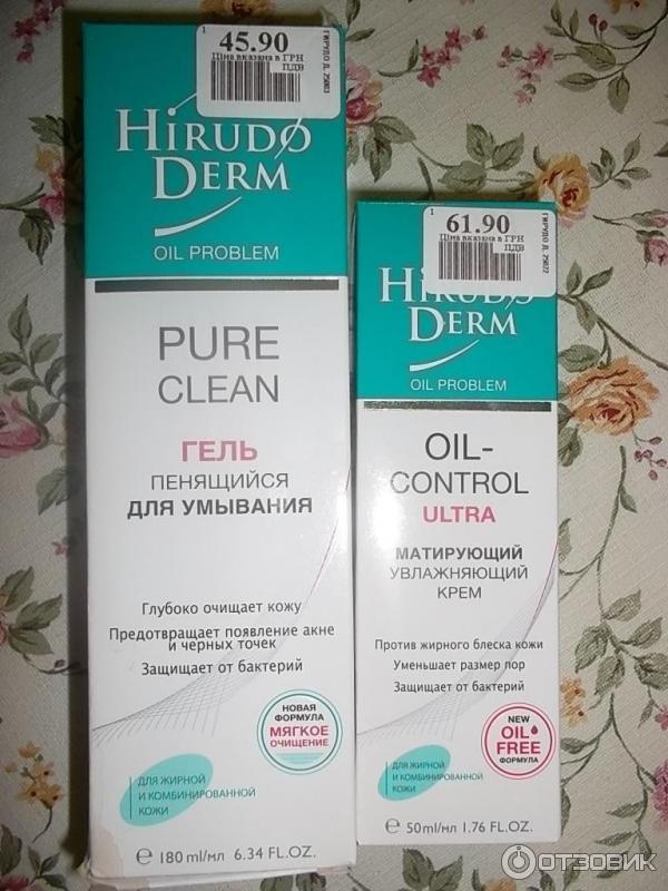 Крем увлажняющий Hirudo Derm Oil Control Ultra матирующий фото