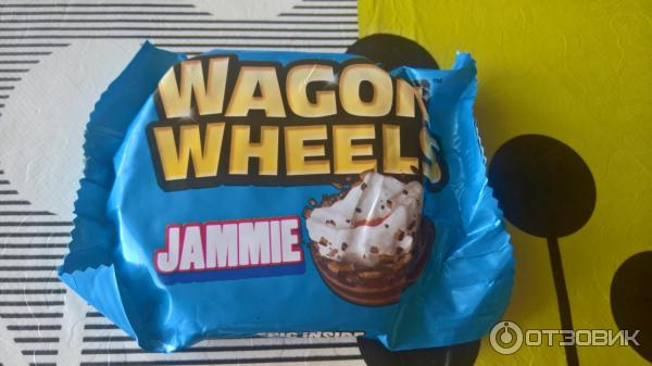 Печенье Wagon Wheels с суфле и джемом фото