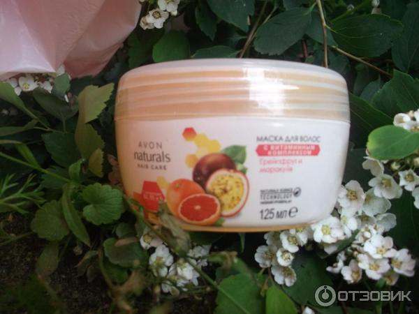 Маска для волос Avon Naturals с витаминным комплексом Грейпфрут и маракуйя фото