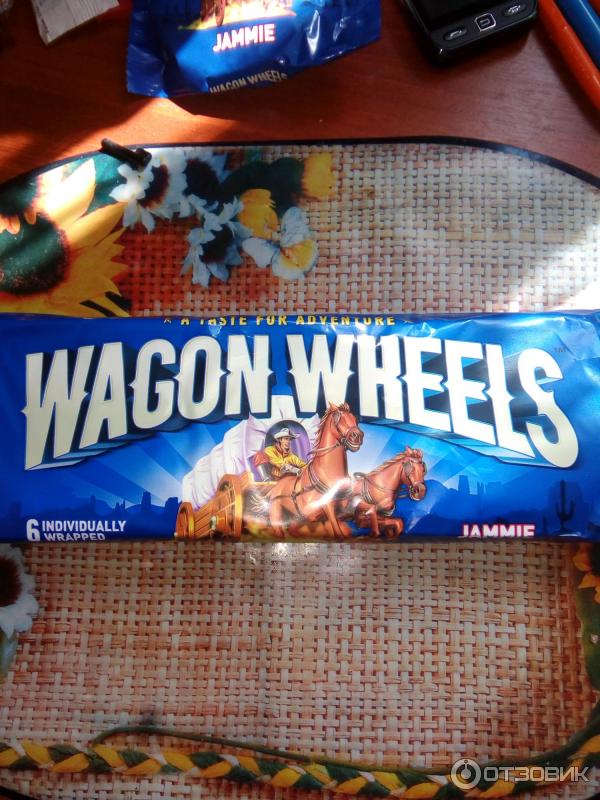 Печенье Wagon Wheels с суфле и джемом фото