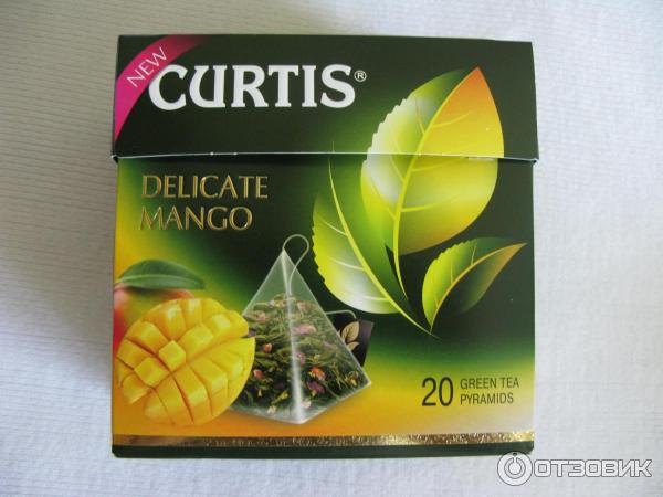 Зеленый чай в пирамидках Curtis Delicate Mango фото