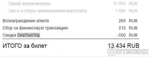 Onetwotrip.com - интернет-сервис бронирования авиабилетов фото