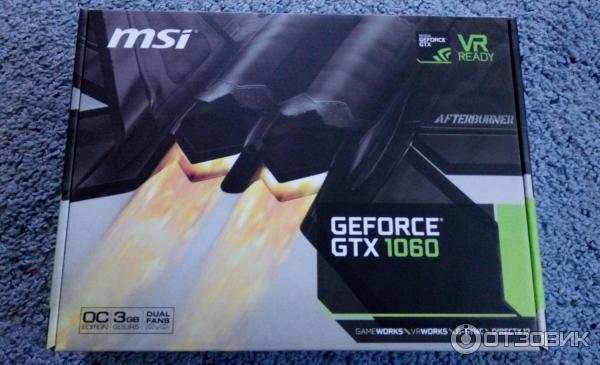 Видеокарта MSI GeForce GTX 1060 OC фото