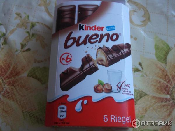 Шоколадно-вафельный батончик Kinder Bueno