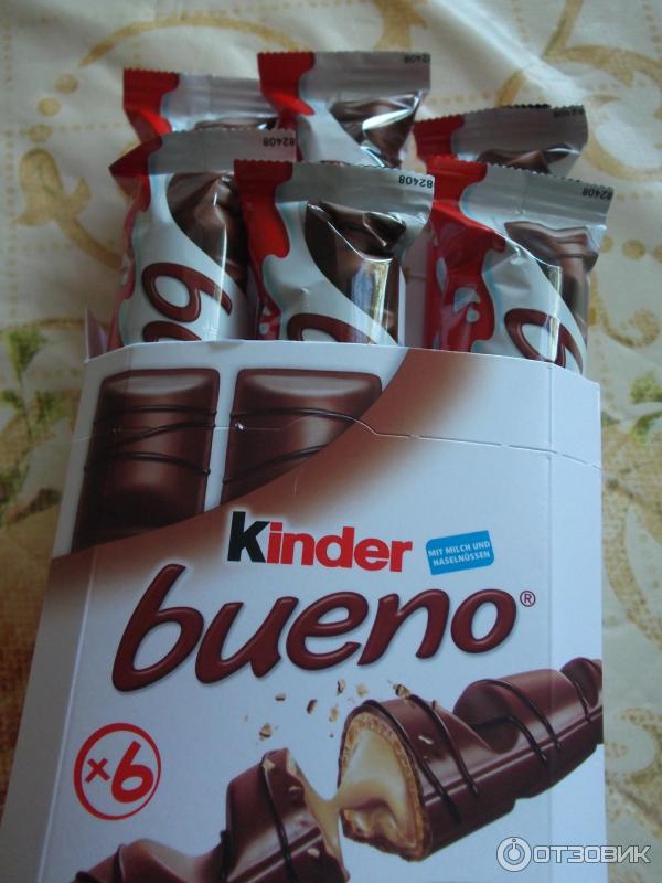 Шоколадно-вафельный батончик Kinder Bueno