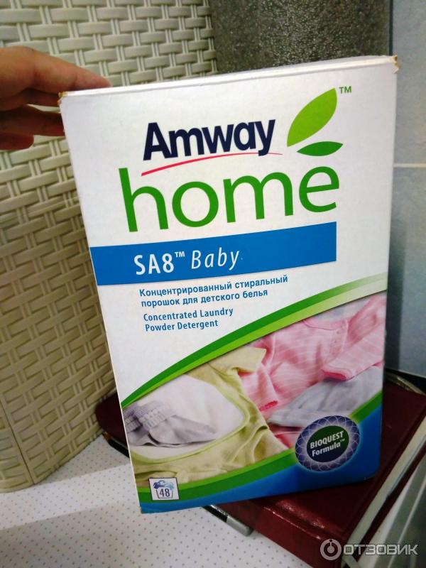Концентрированный стиральный порошок для детского белья Amway SA8 Baby фото
