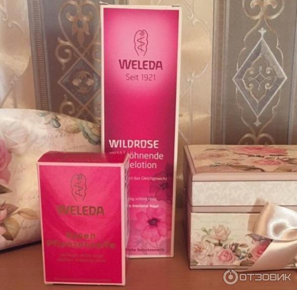 Молочко для тела Weleda Wild rose розовое гармонизирующее фото