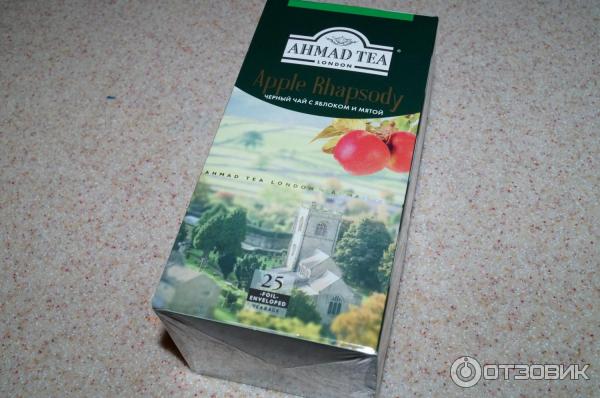 Черный чай Ahmad Tea Apple Rhapsody со вкусом яблока и мяты фото