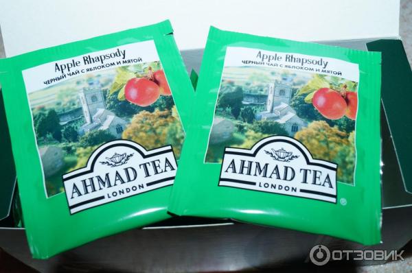 Черный чай Ahmad Tea Apple Rhapsody со вкусом яблока и мяты фото