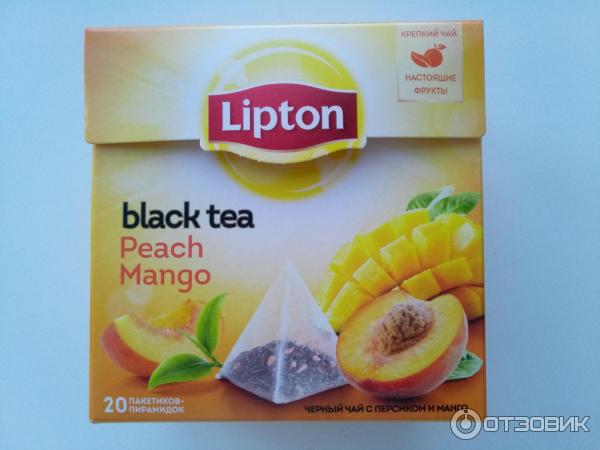 Чай черный Lipton Peach Mango в пирамидках фото