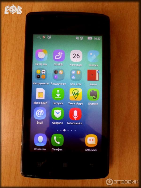 Смартфон Lenovo A1000 фото