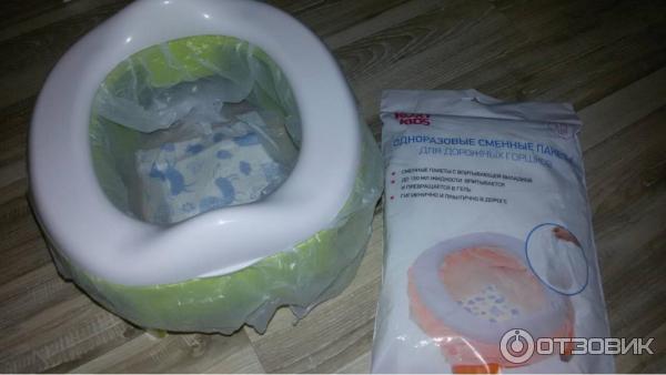 Дорожный горшок Roxy Kids HandyPotty 2-в-1 фото