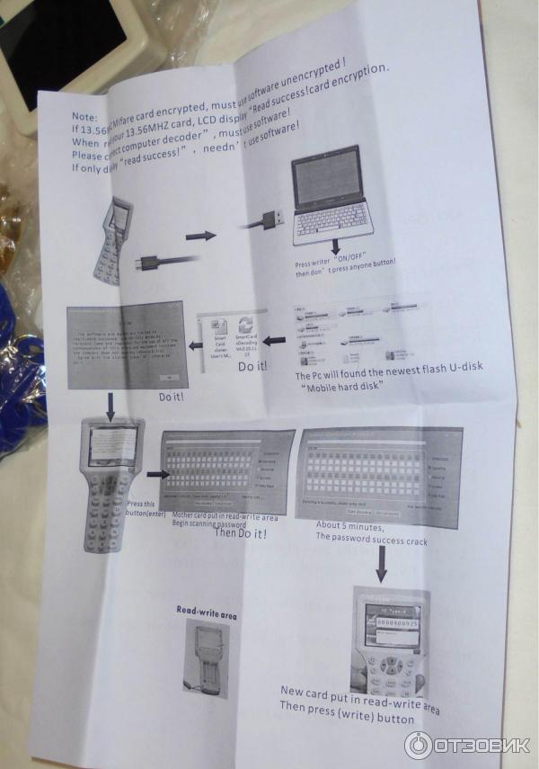 Копировальный аппарат для домофонных RFID UID ключей Fcard 06CD