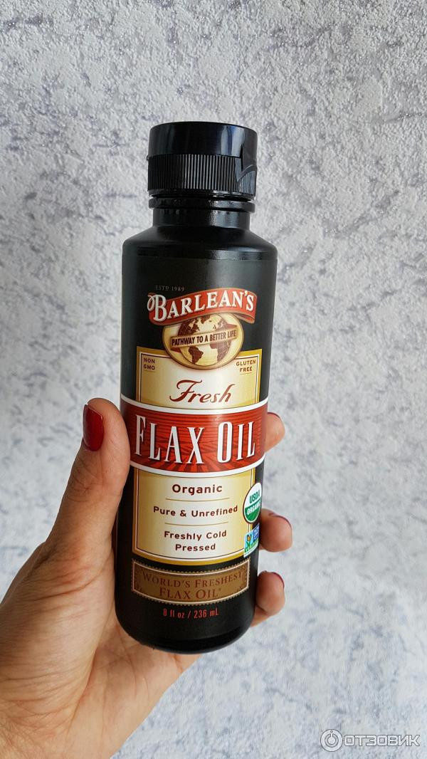 Льняное масло Barlean's Fresh Flax Oil фото