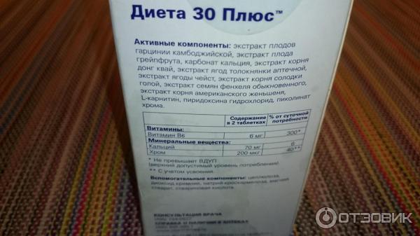 БАД PharmaMed Diet formula Диета 30 Плюс