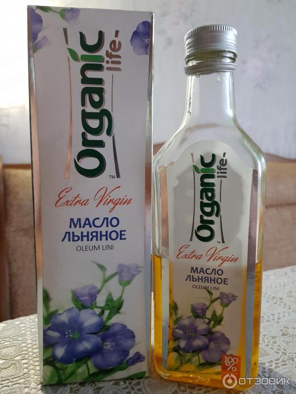 Масло льняное Organic life Extra Virgin фото