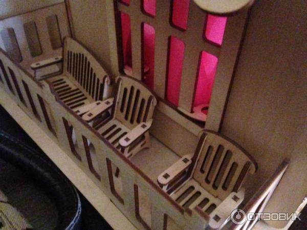 Модель деревянная сборная 3d Wooden Toys ВГА Готический дом фото