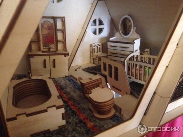 Модель деревянная сборная 3d Wooden Toys ВГА Готический дом фото