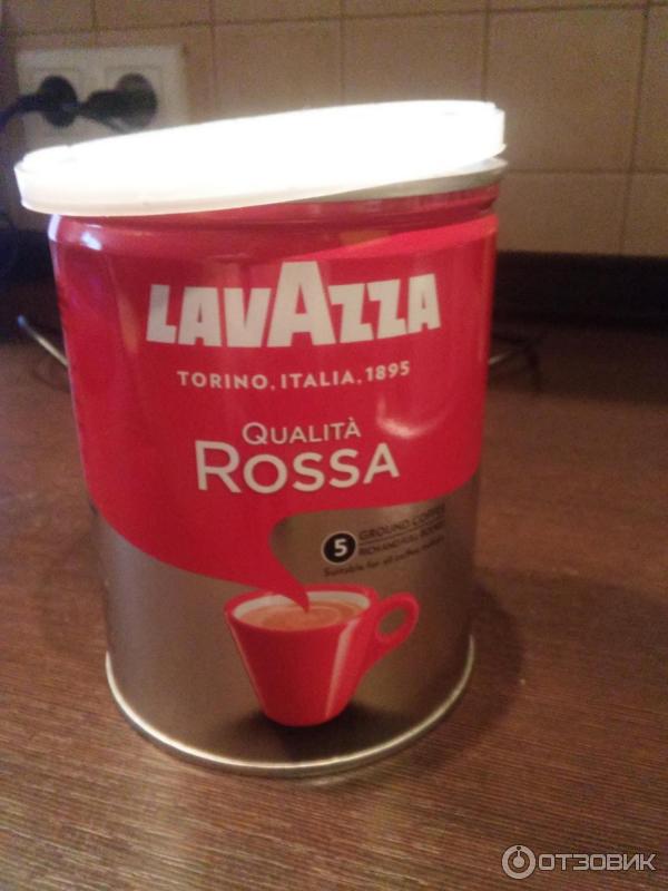 Кофе натуральный заварной Lavazza Qualita Rossa в железной банке фото